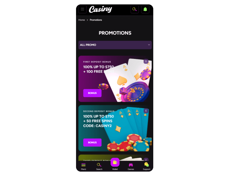 Discover Exciting Opportunities with Casiny Casino No Deposit Bonus 4