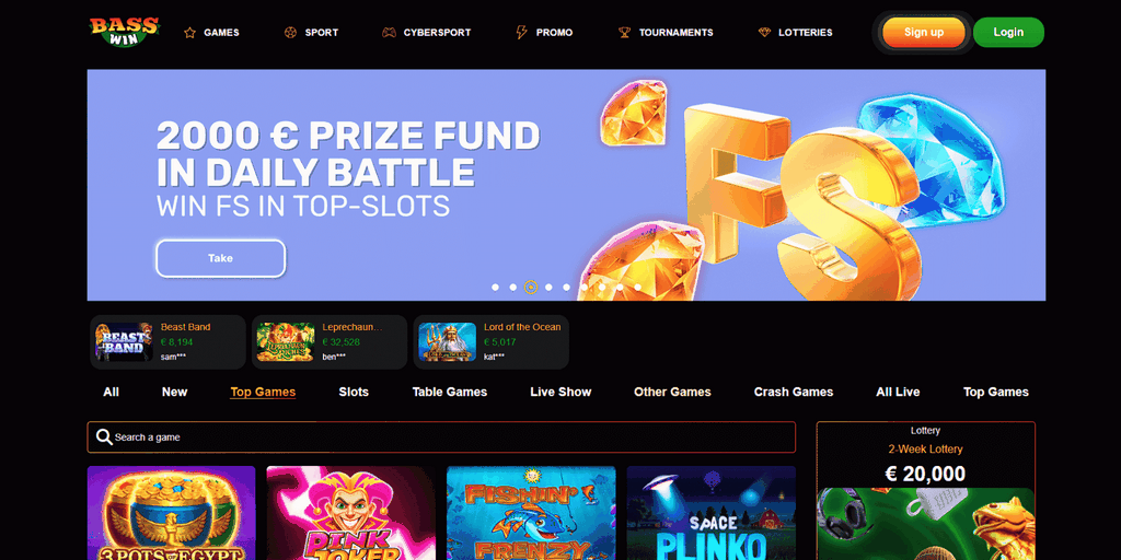 Bass Win Online Casino 2025